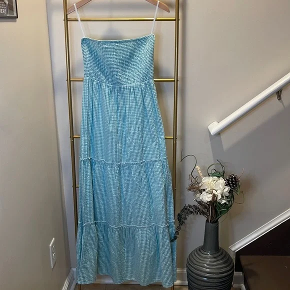 Sim & Sam Dresses | Nwt- Sim & Sam Maxi Dress | Color: Green/White | Size: M | Bilinacloset's Closet